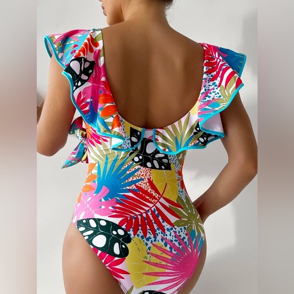 Colorful one piece swimsuit - Picture 3 of 3